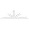 Ekena Millwork Saratoga Architectural Grade PVC Gable Bracket, 96"W x 32"H x 4"D x 6"F, 8/12 Pitch GBP096X32X0406SAR00 - alternate 2